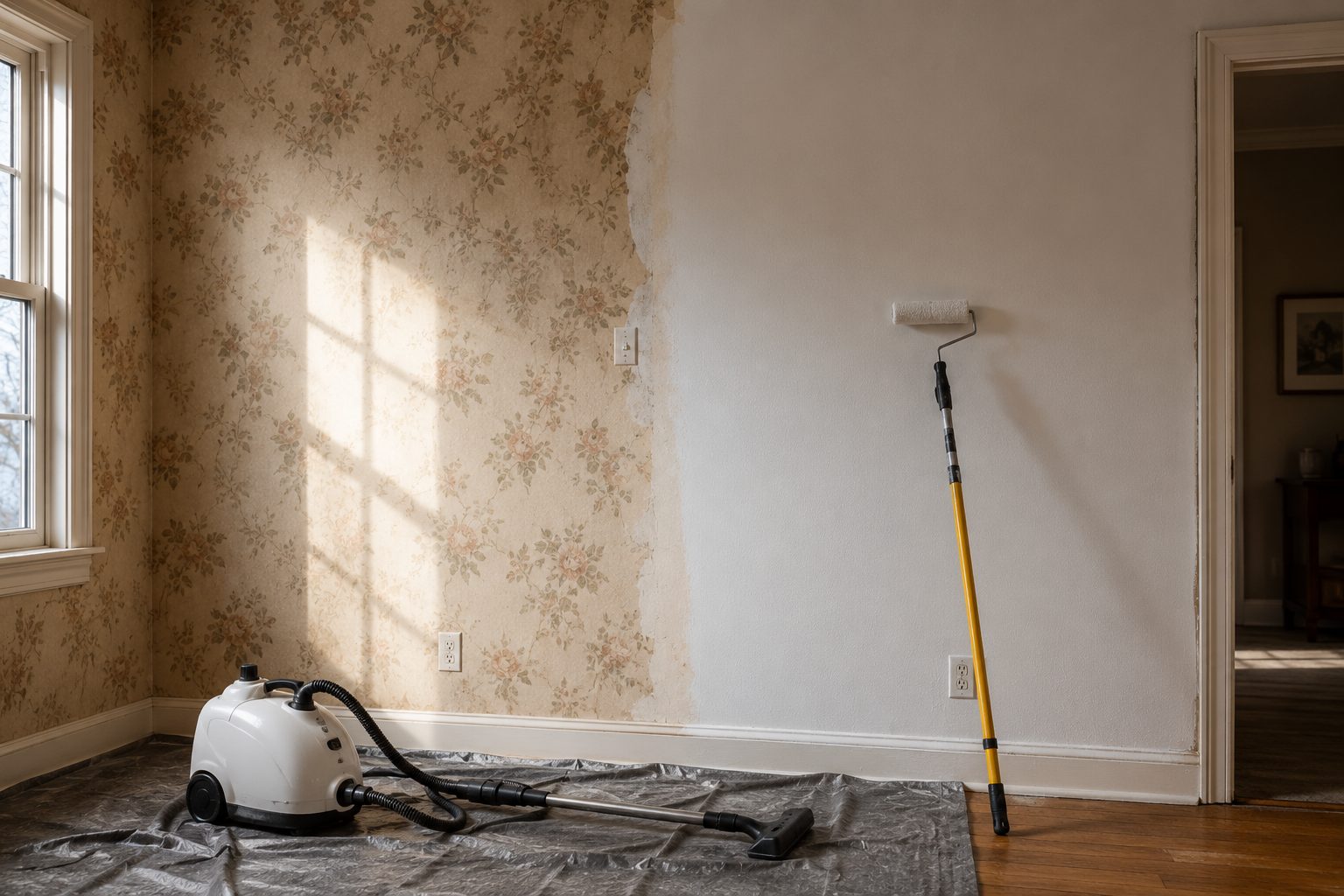 Texas home wall mid-renovation